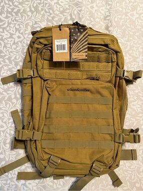 Wilson & Miller Men's Tactical Backpack - Arizona Tan